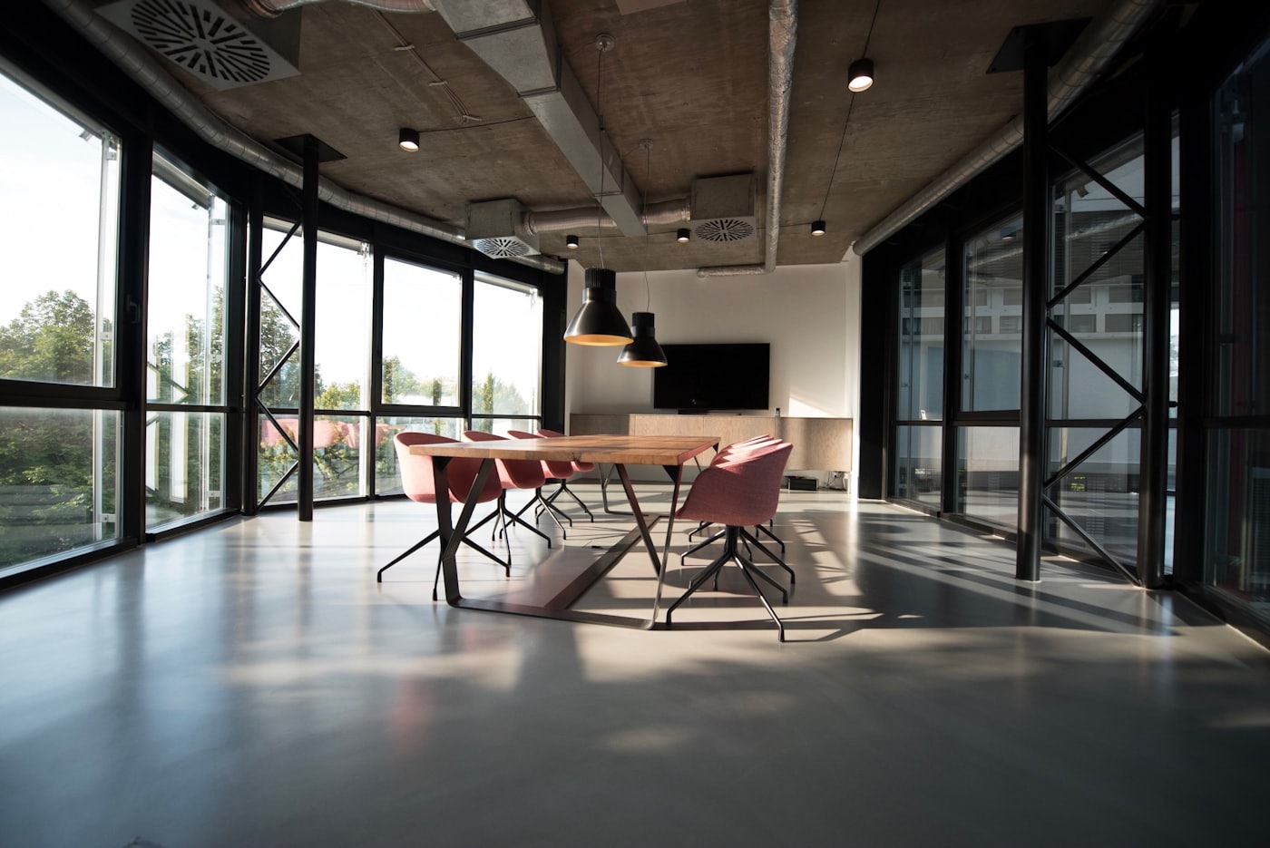 Modern office workspace